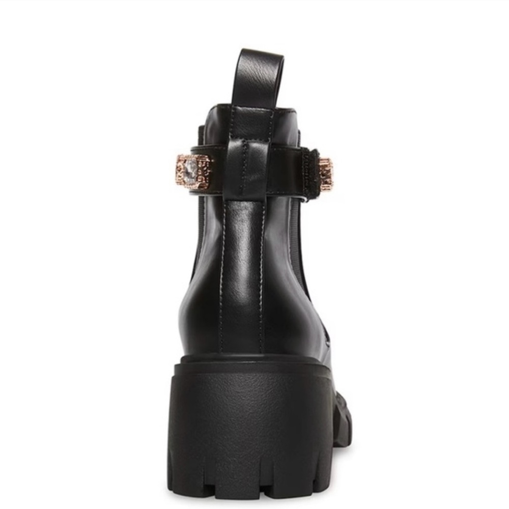 Black Ankle Boots with Embellishments - Picture 4 of 5